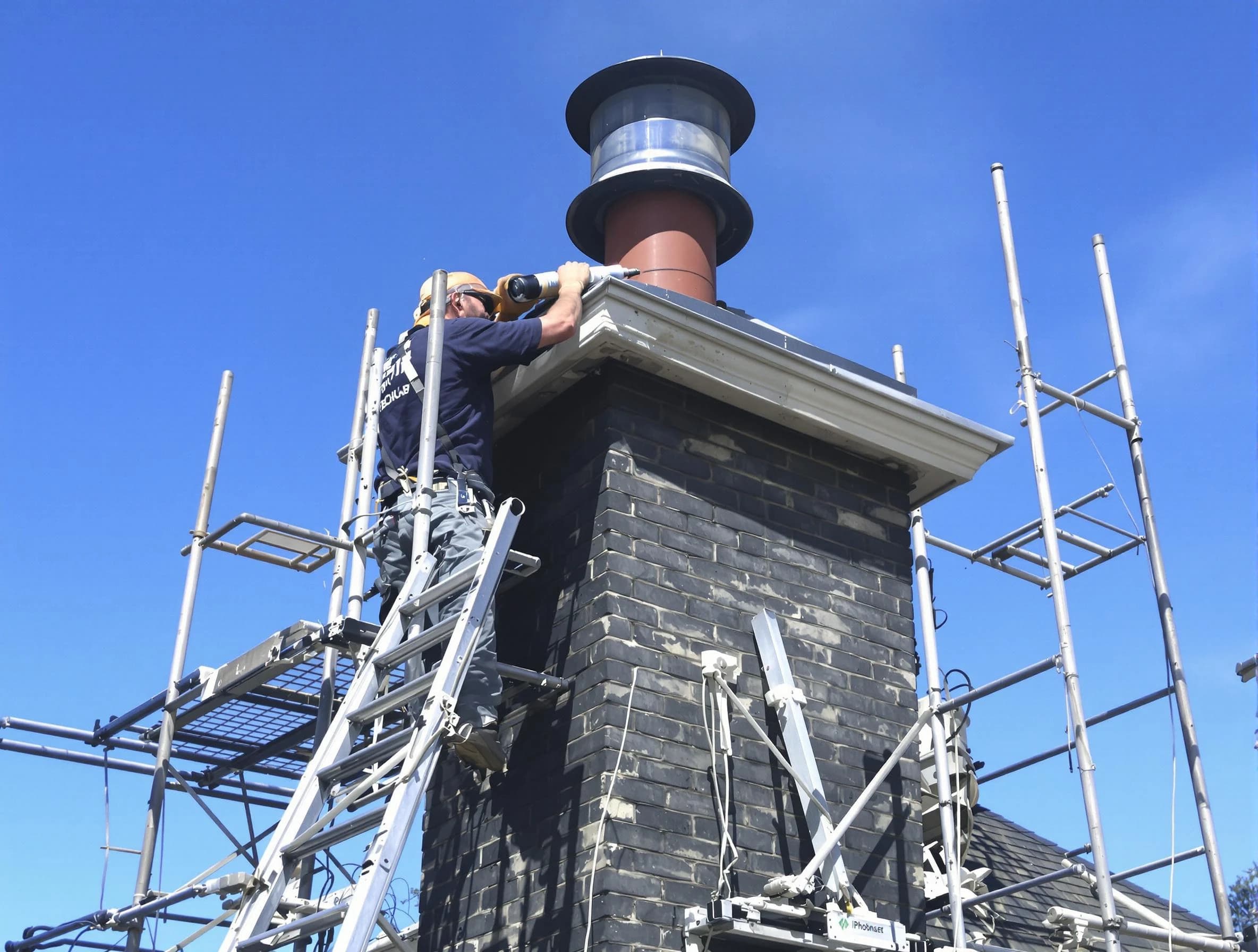 Sturdy chimney crown finished by Dove Valley Chimney Sweep in Dove Valley, CO