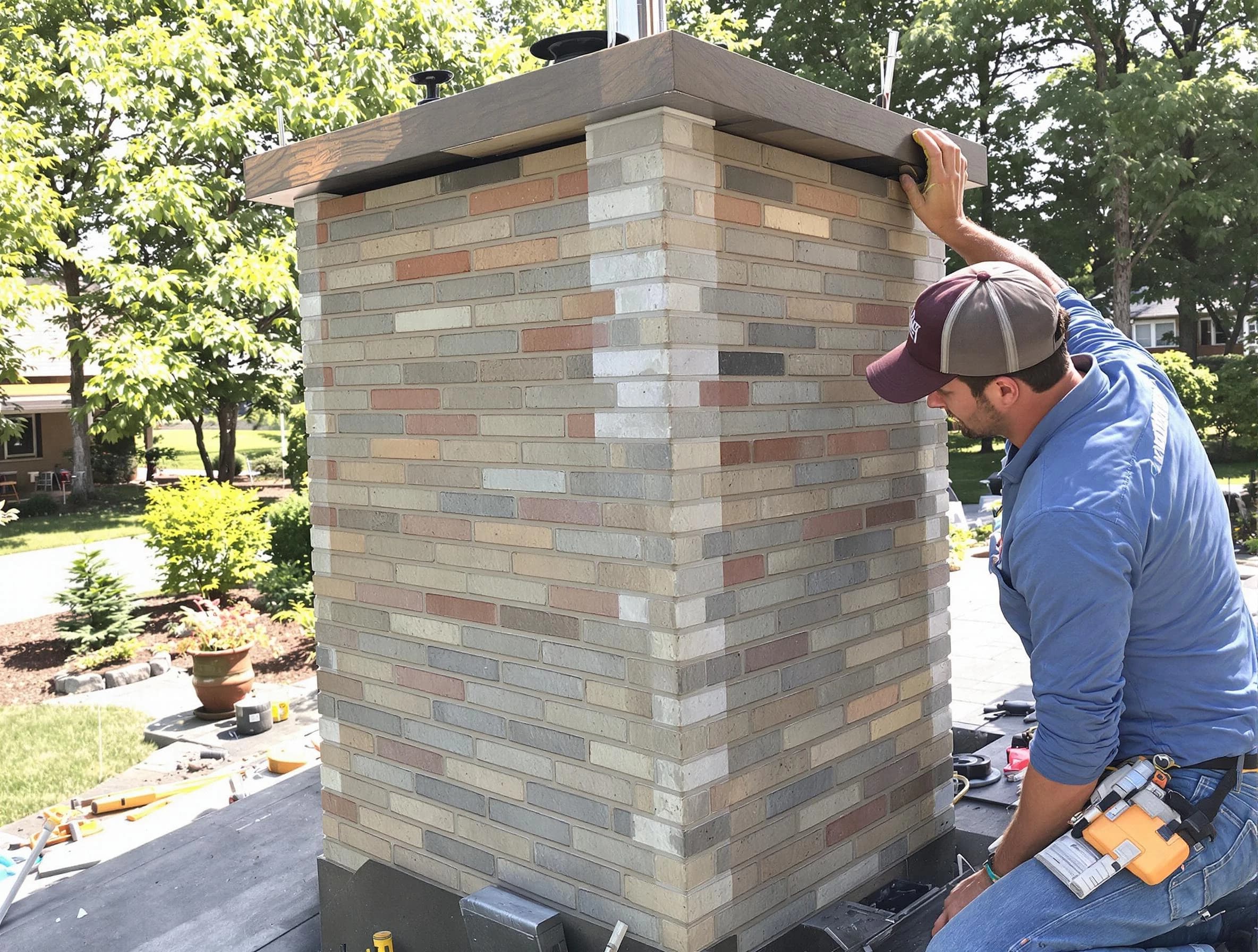 Dove Valley Chimney Sweep completing a modern chimney remodel in Dove Valley, CO