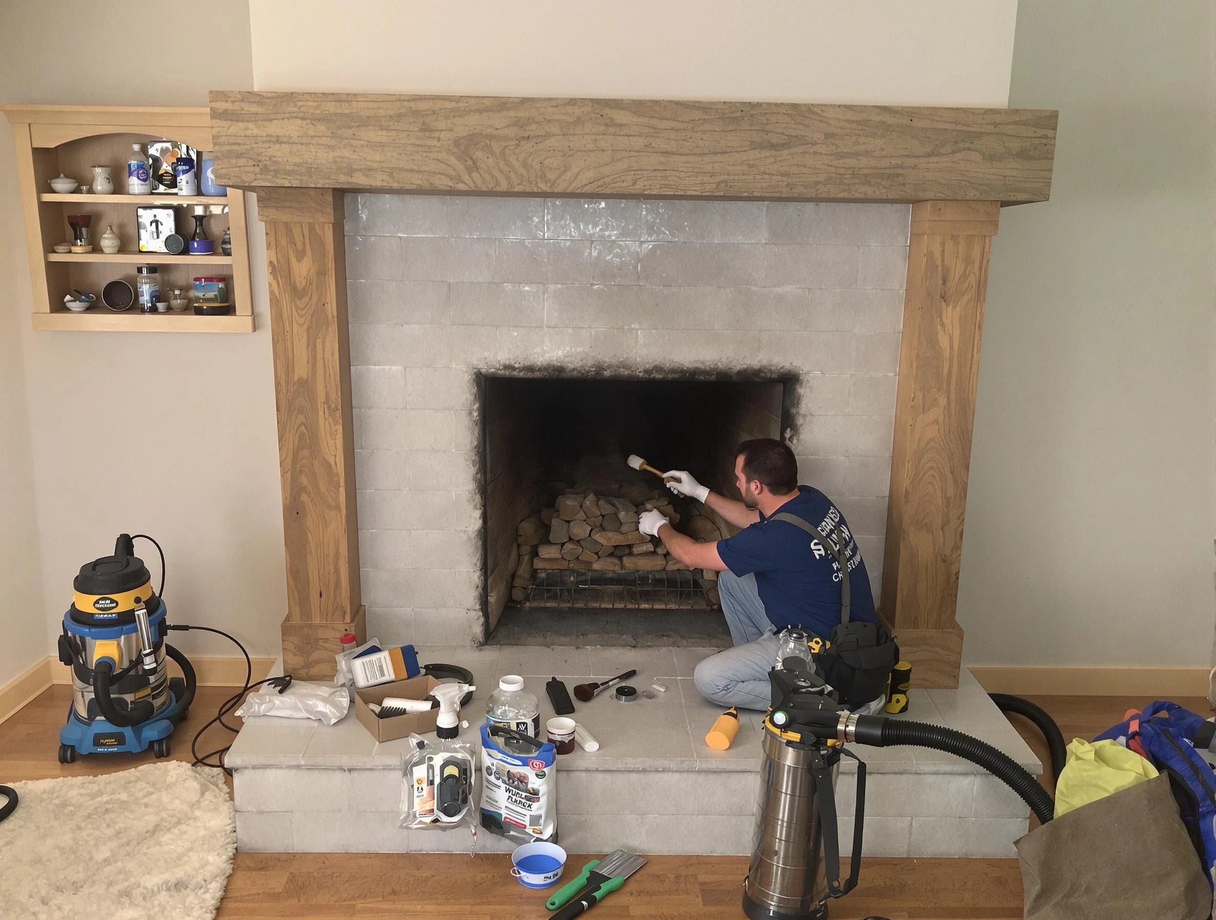 Detailed creosote removal process by Dove Valley Chimney Sweep in Dove Valley, CO
