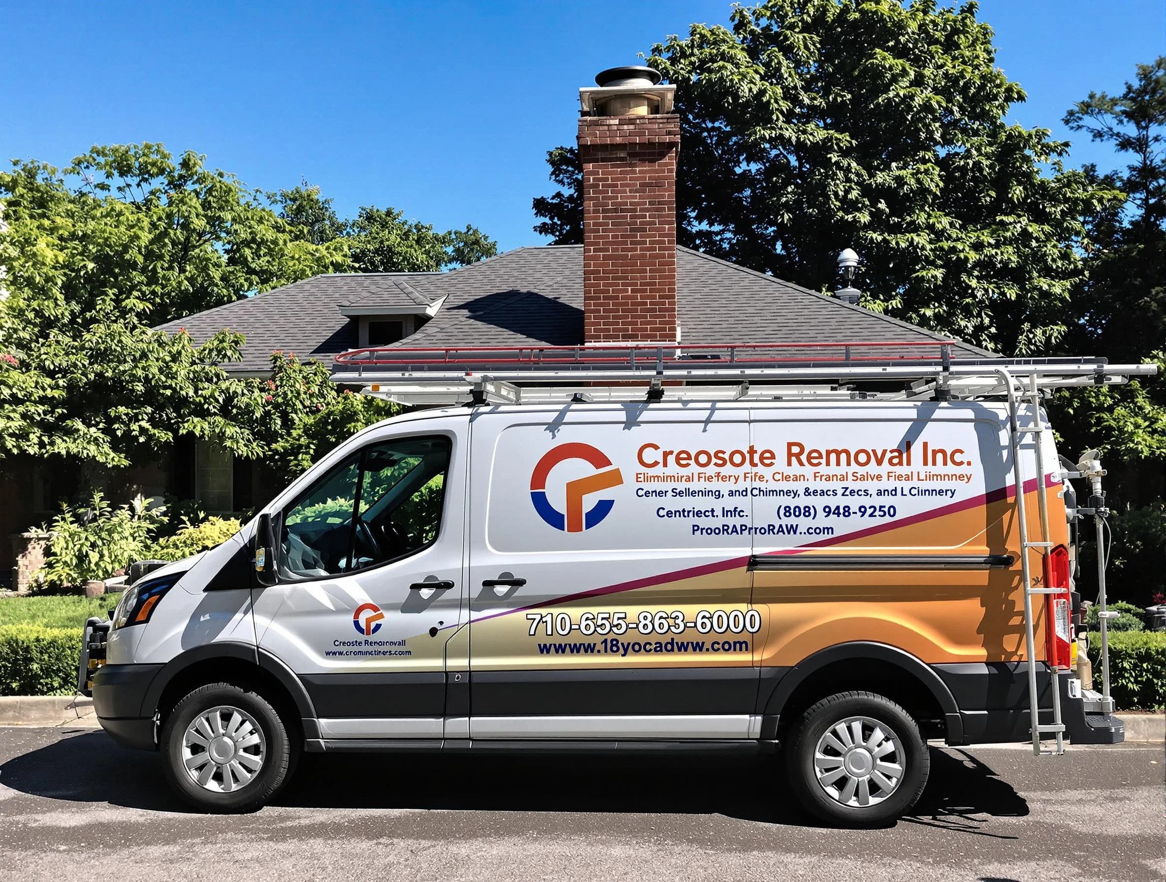 Dove Valley Chimney Sweep technician removing creosote safely in Dove Valley, CO