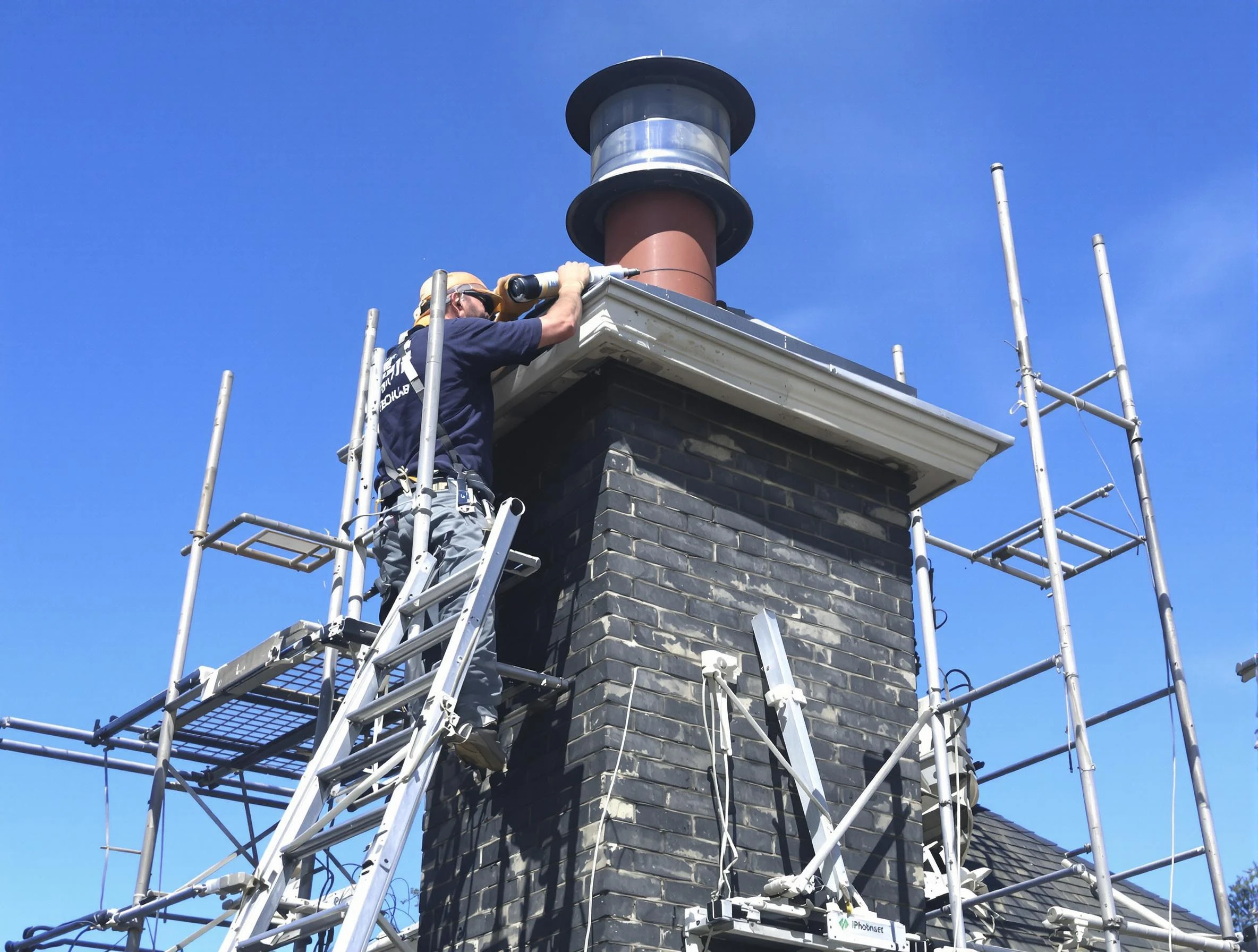 Sturdy chimney crown finished by Dove Valley Chimney Sweep in Dove Valley, CO
